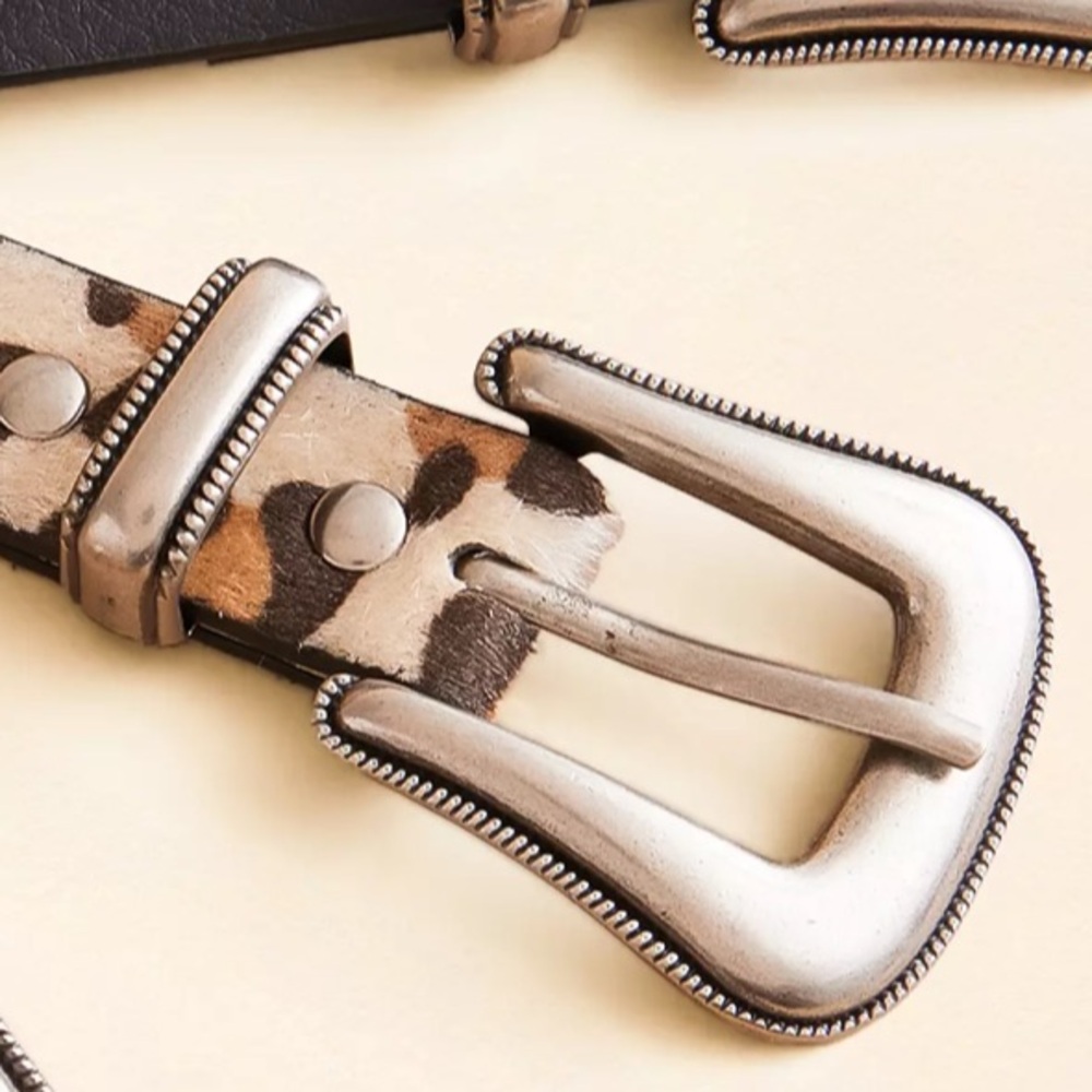 Cheetah print belt